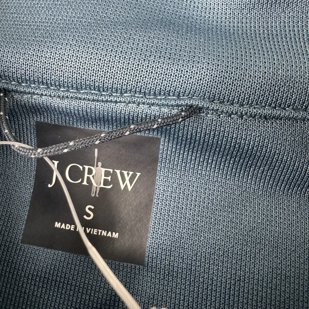 J.Crew Mens Performance Quarter Zip Pullover Green BW4051 Size S